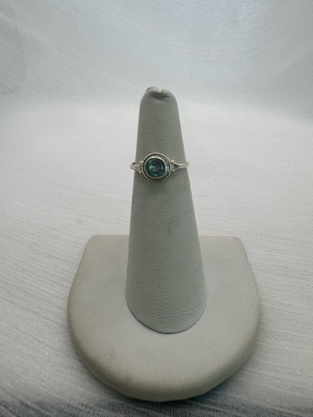 Blue Topaz Round Ring