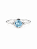 Blue Topaz Round Ring