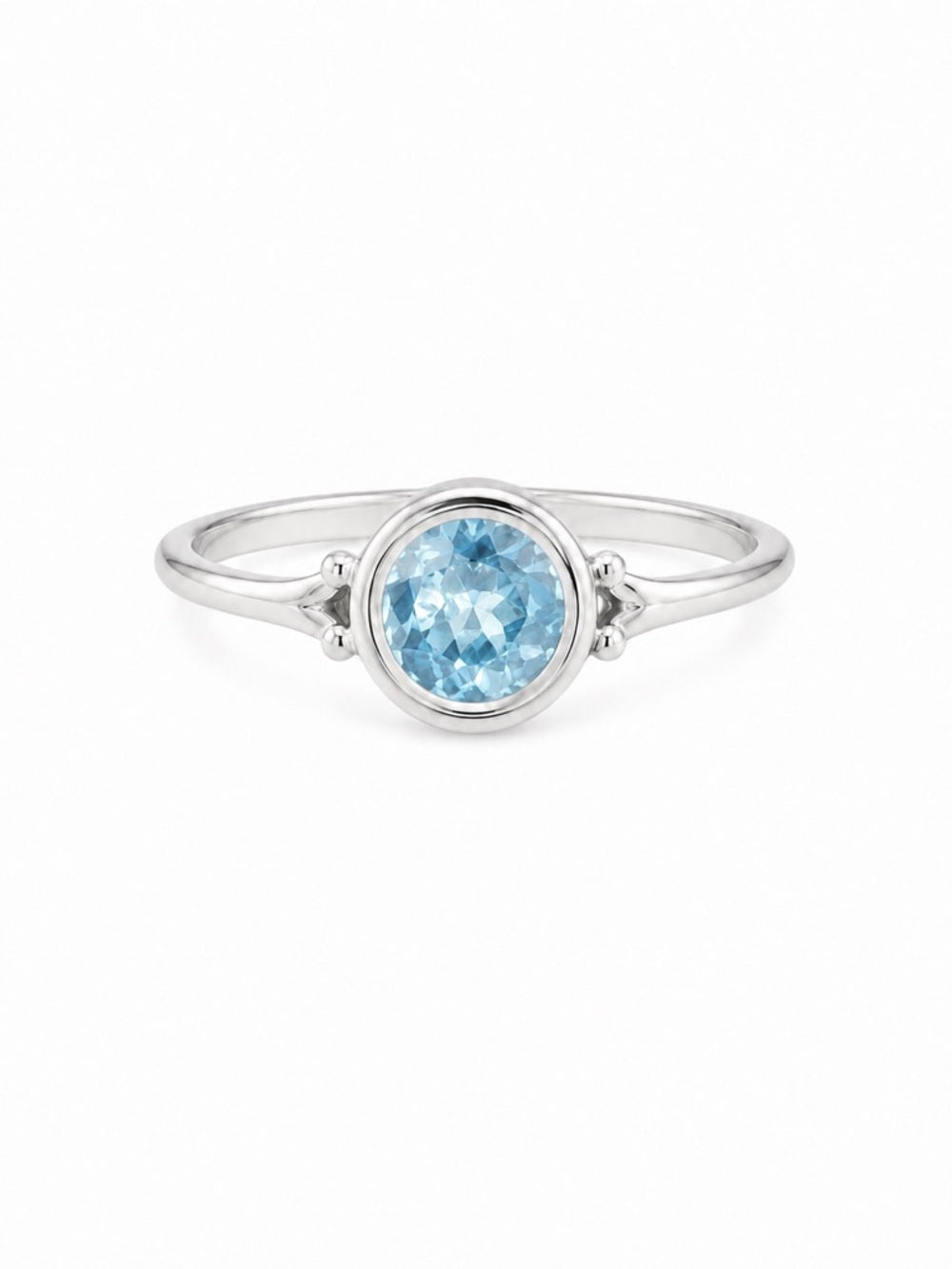 Blue Topaz Round Ring