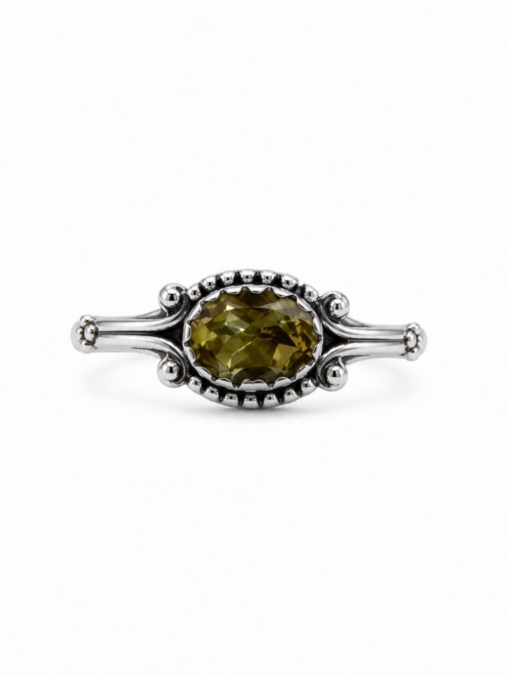 Citrine East West Oval Heirloom Ring