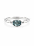 Blue Topaz East West Ring
