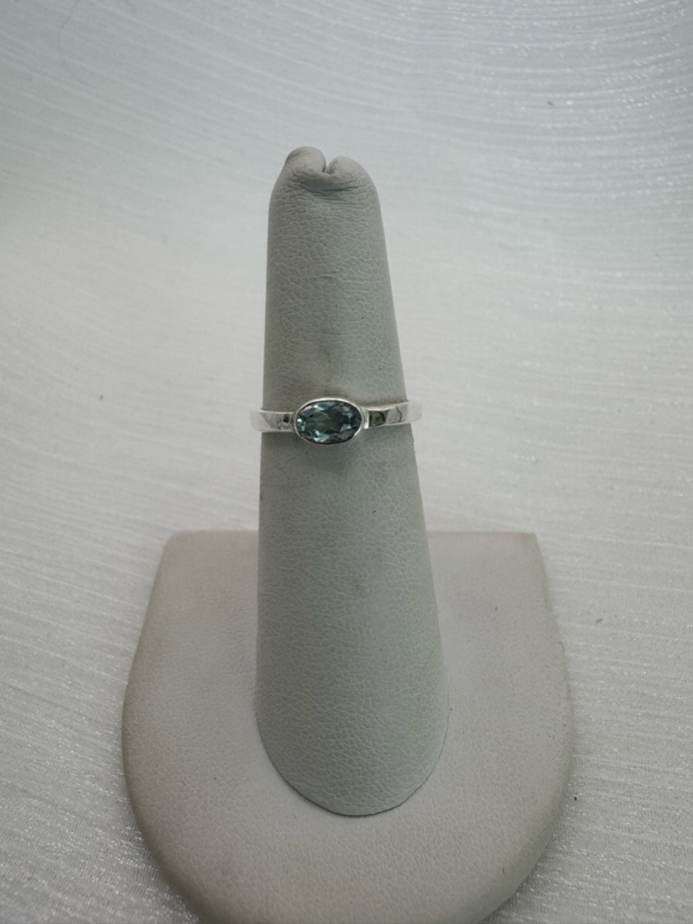 Blue Topaz East West Ring