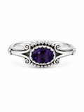 Amethyst East West Heirloom Ring