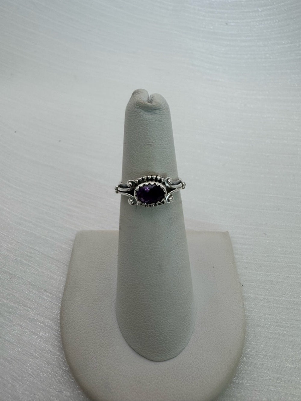 Amethyst East West Heirloom Ring