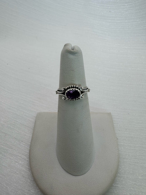 Amethyst East West Heirloom Ring