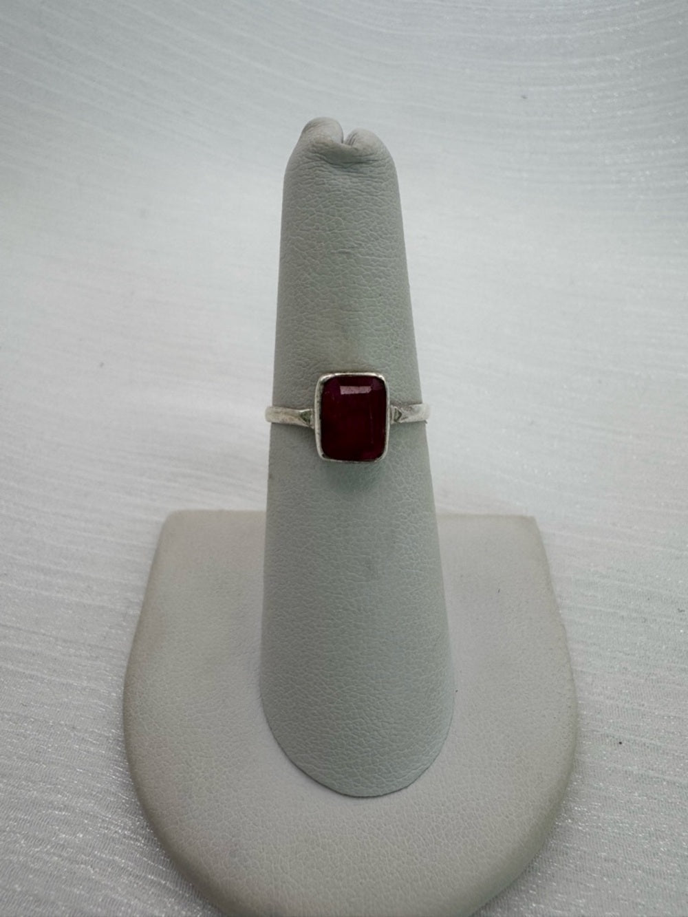 Ruby Emerald Cut Ring