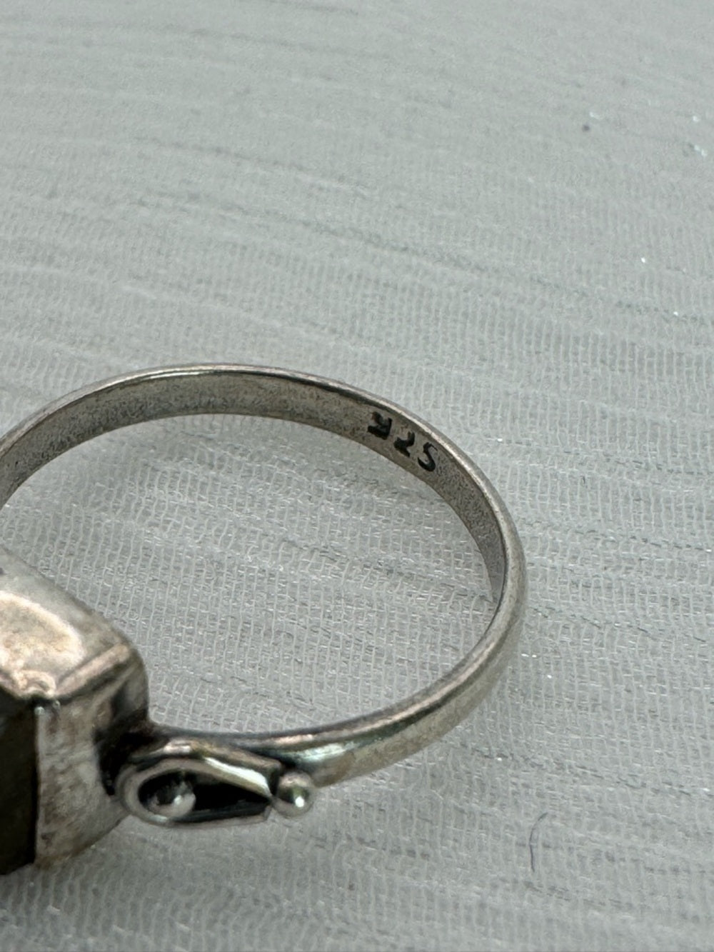 Labradorite Square Ring