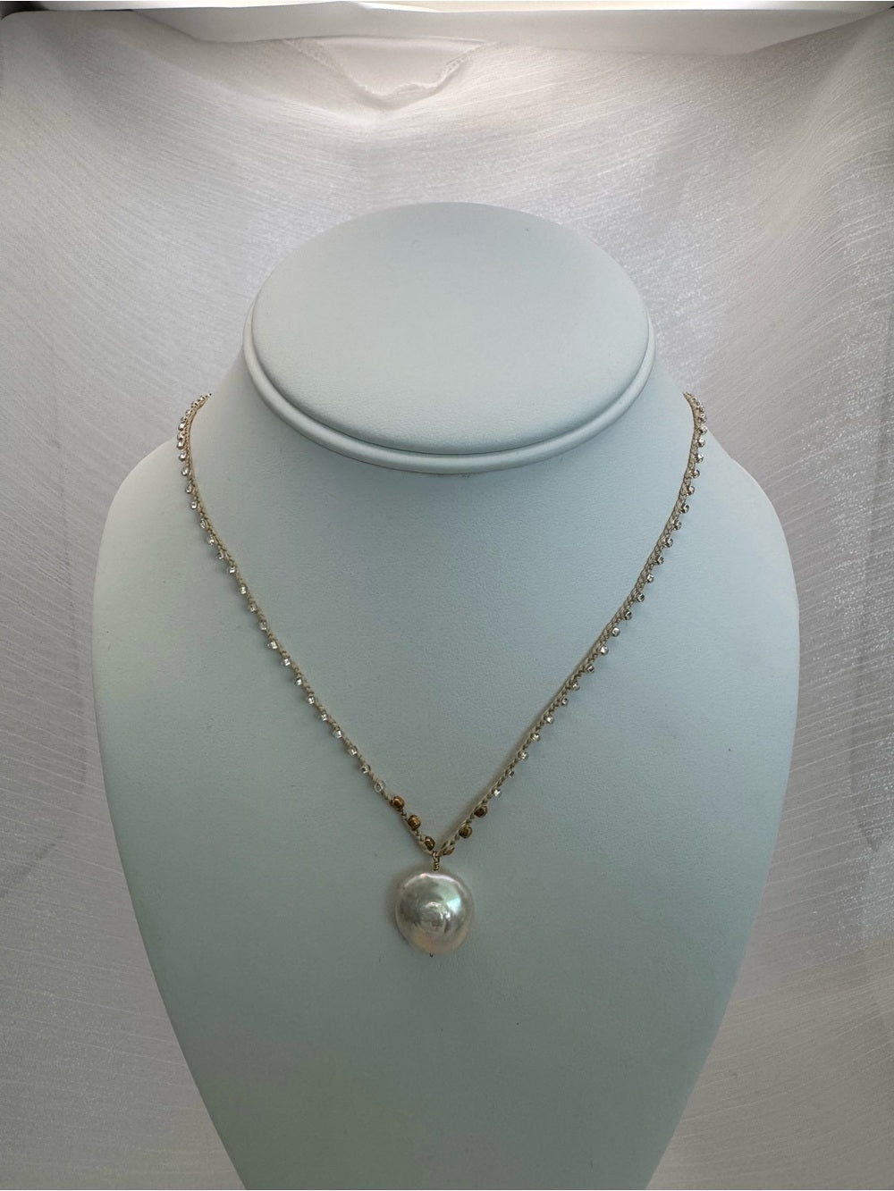 Freshwater Pearl Silkdrop Necklace