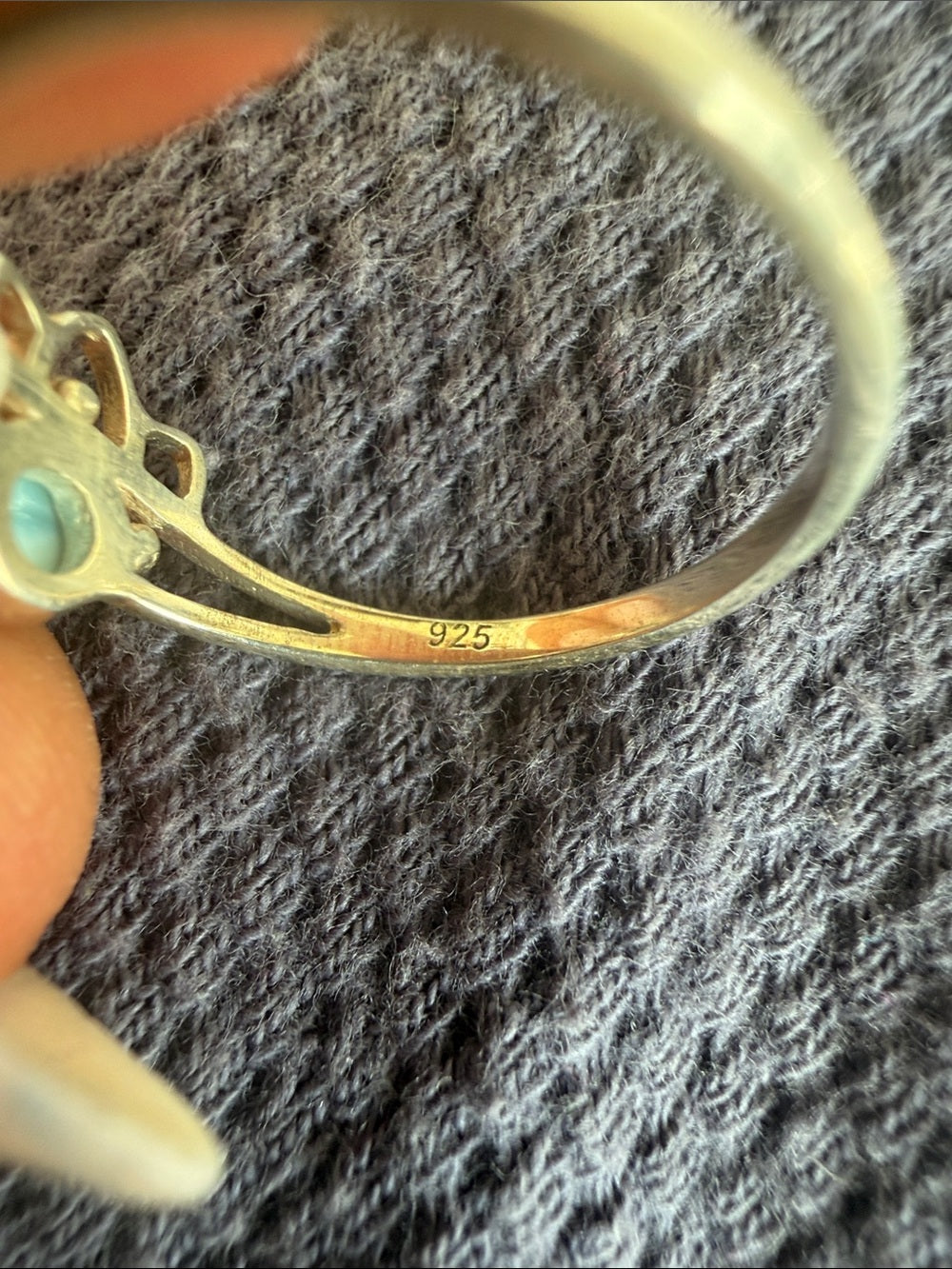 Larimar Crown Ring