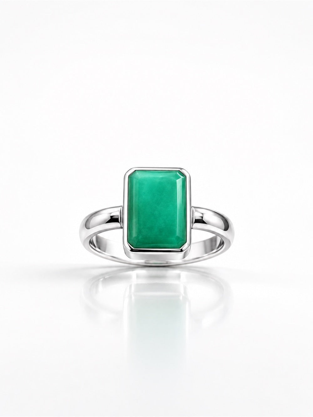 Emerald Rsctangular Ring
