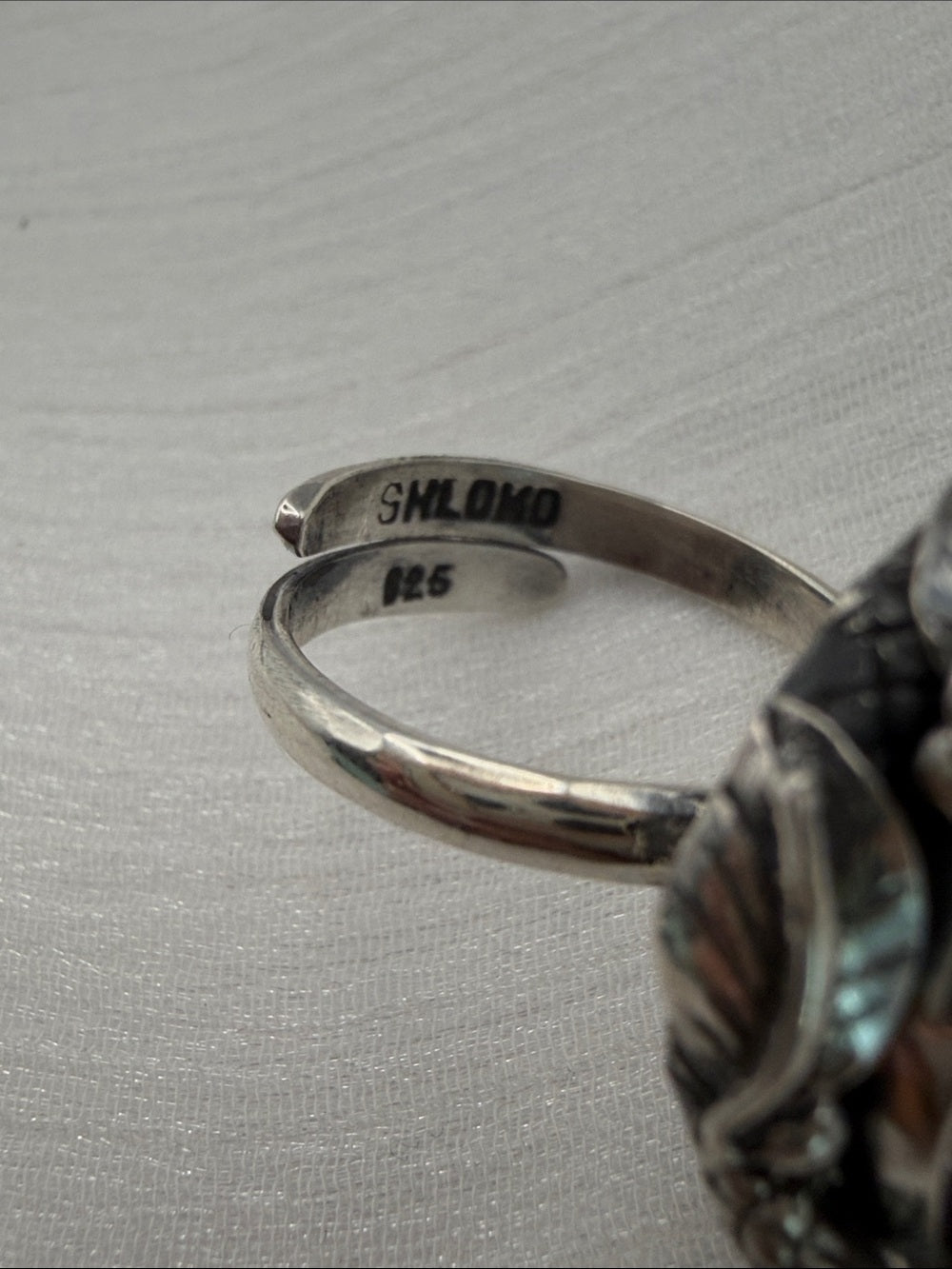 Pink Amethyst Snake & Turtle Ring