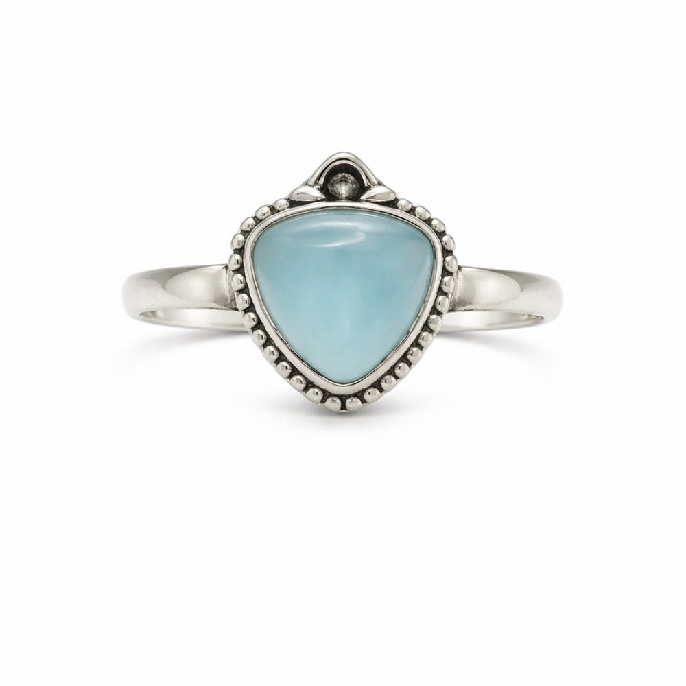 Blue Chalcedony Bubble Ring