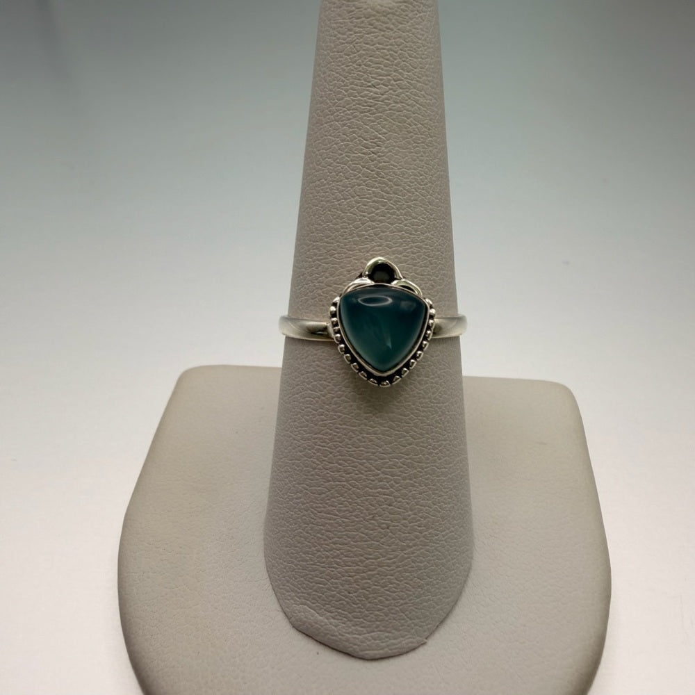 Blue Chalcedony Bubble Ring