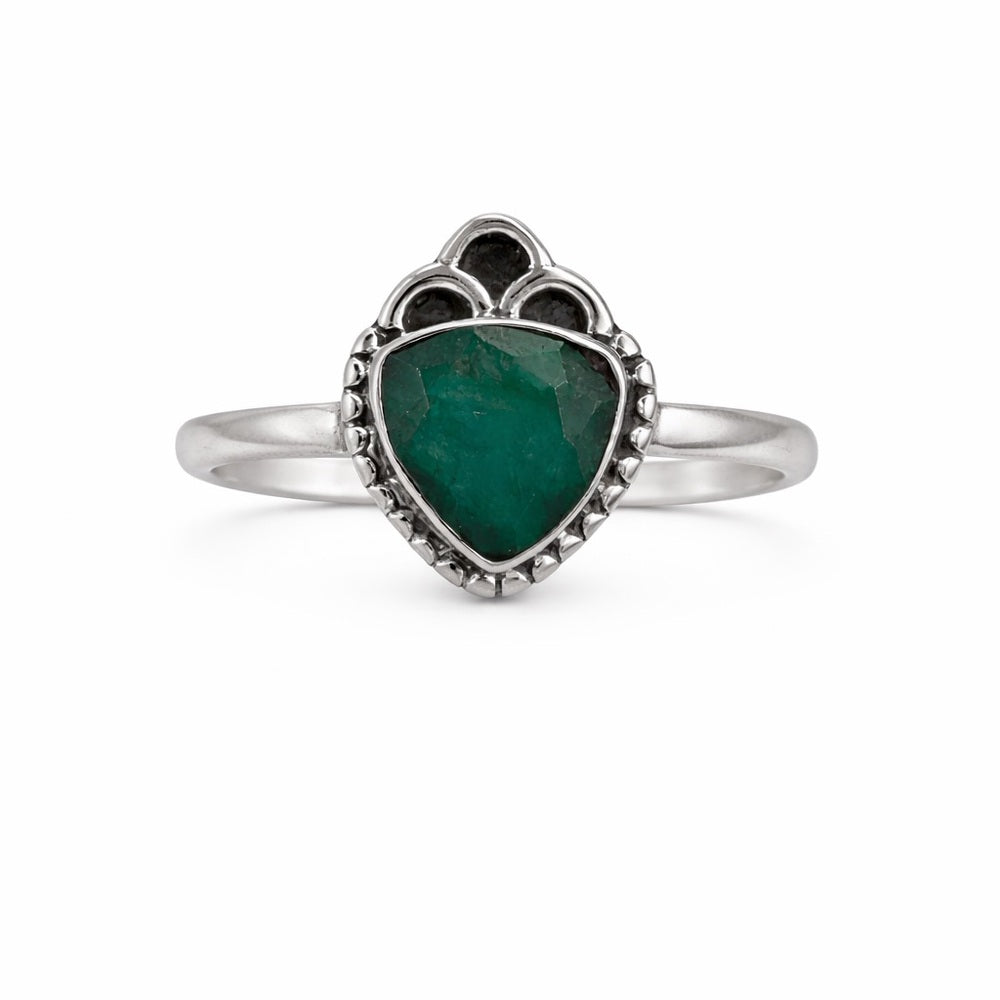 Emerald Bubble Ring