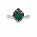 Emerald Bubble Ring