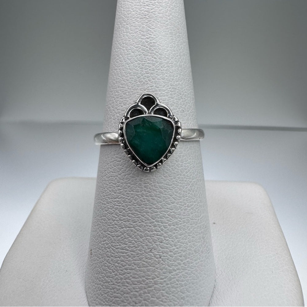 Emerald Bubble Ring