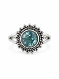 Blue Topaz Sun Ring