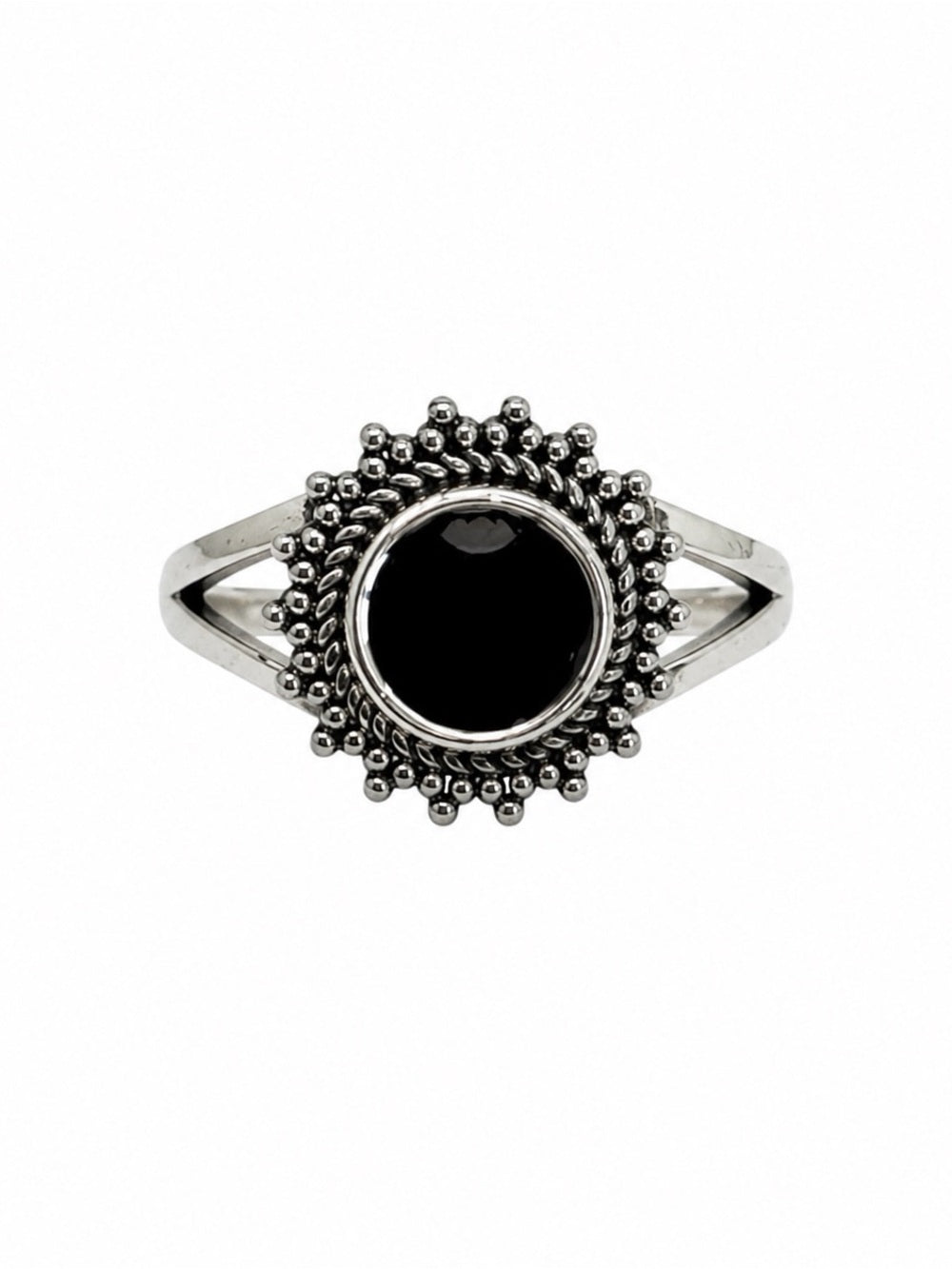 Black Onyx Sun Ring