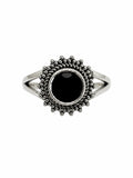 Black Onyx Sun Ring