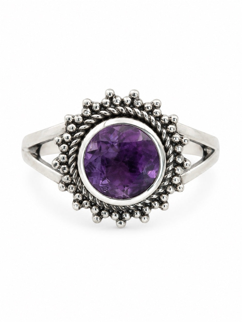 Amethyst Sun Ring