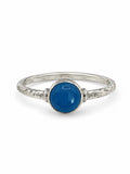 Blue Cabochon Stacker Ring