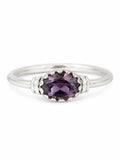 Amethyst East West Legacy Ring