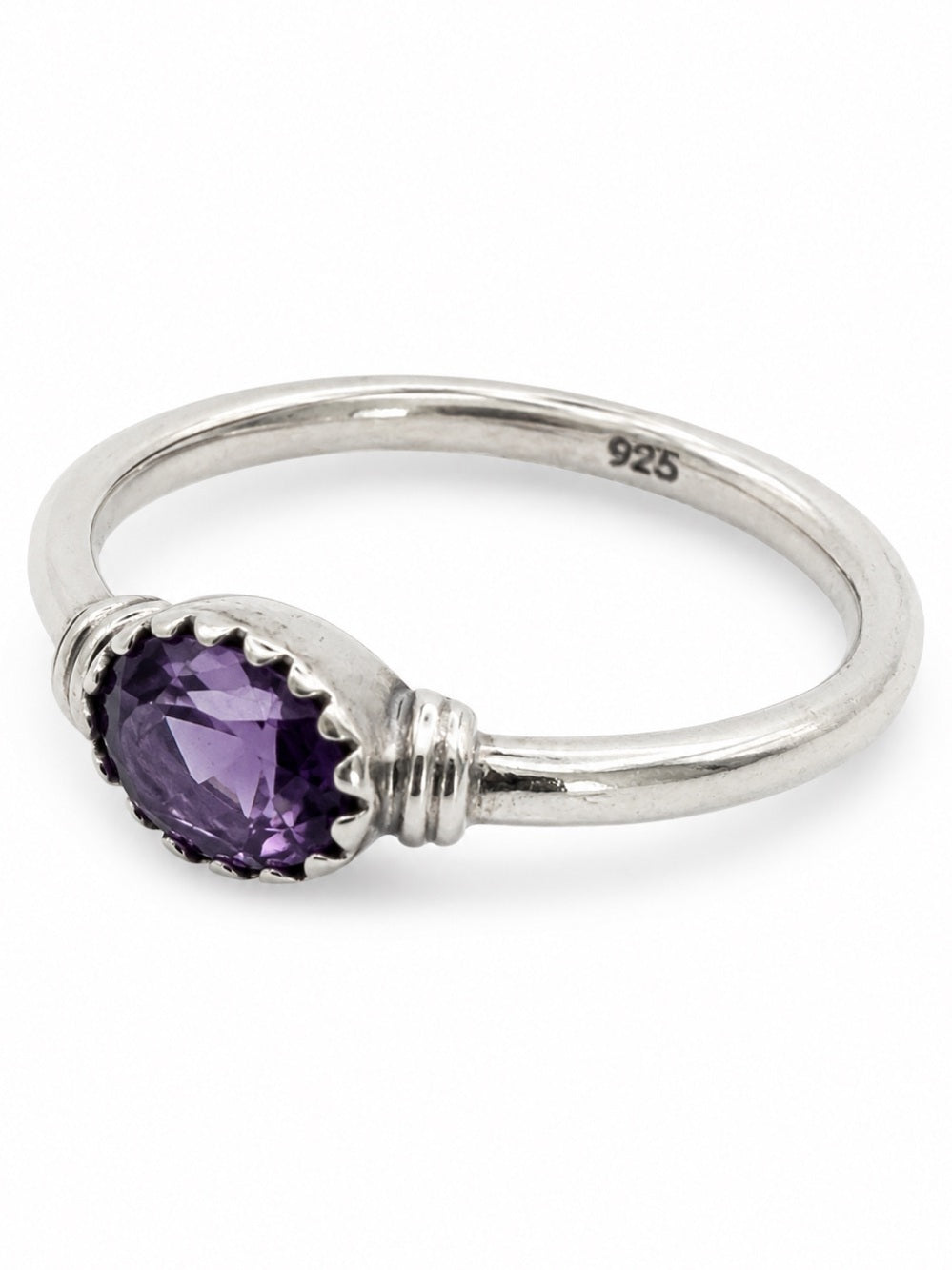Amethyst East West Legacy Ring