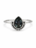 Iolite Teardrop Bubble Ring
