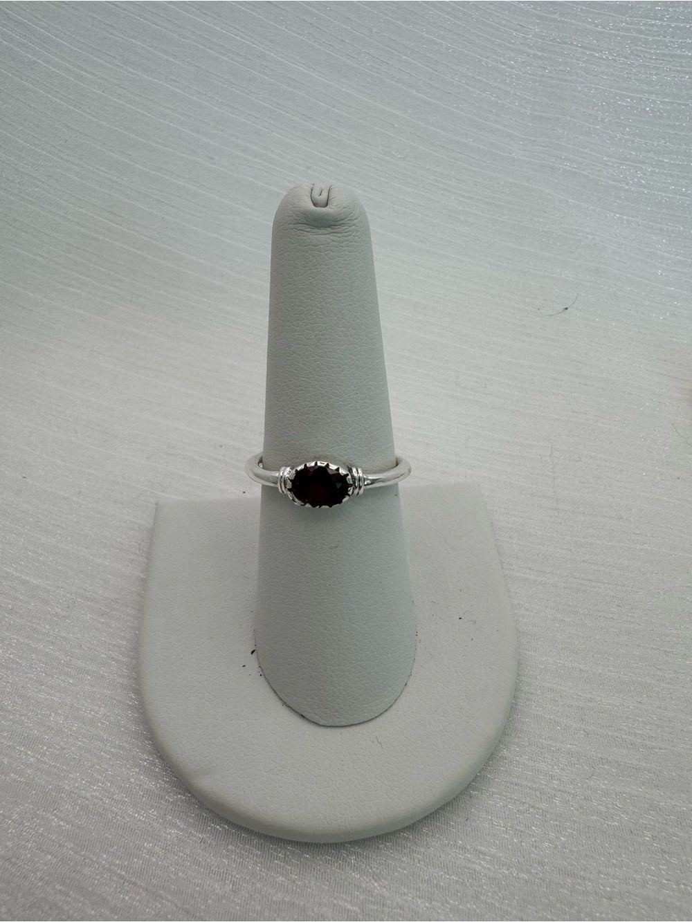 Garnet East West Legacy Ring