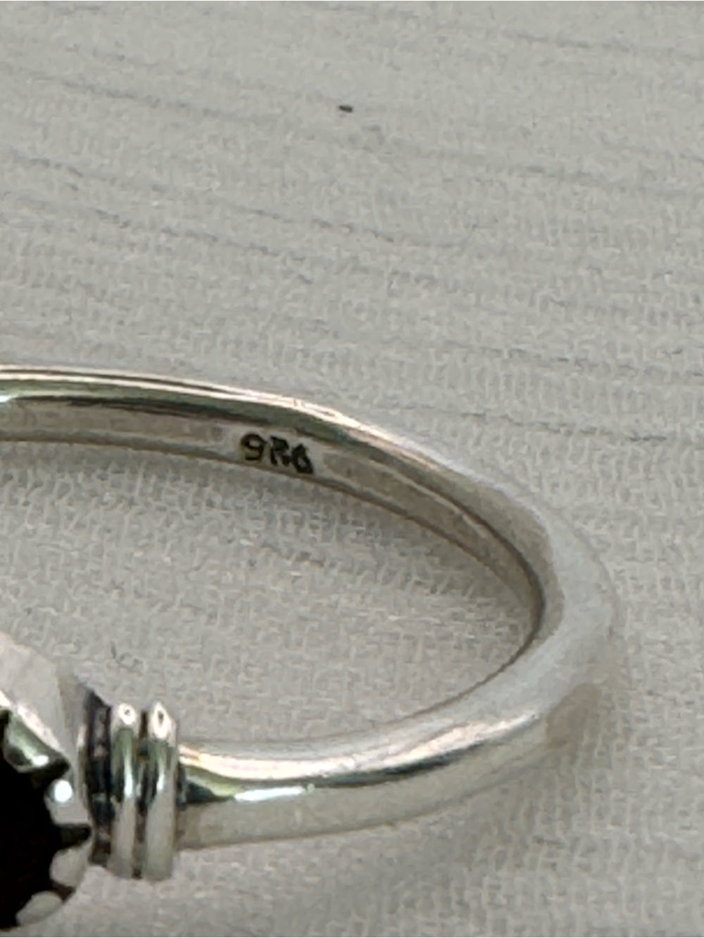 Garnet East West Legacy Ring