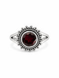 Garnet Sun Ring