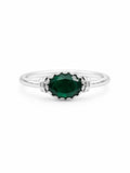 Emerald East West Legacy Ring