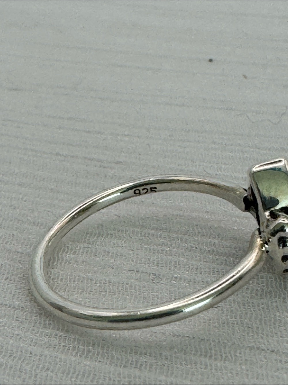 Swiss Blue Topaz Teardrop Bubble Ring