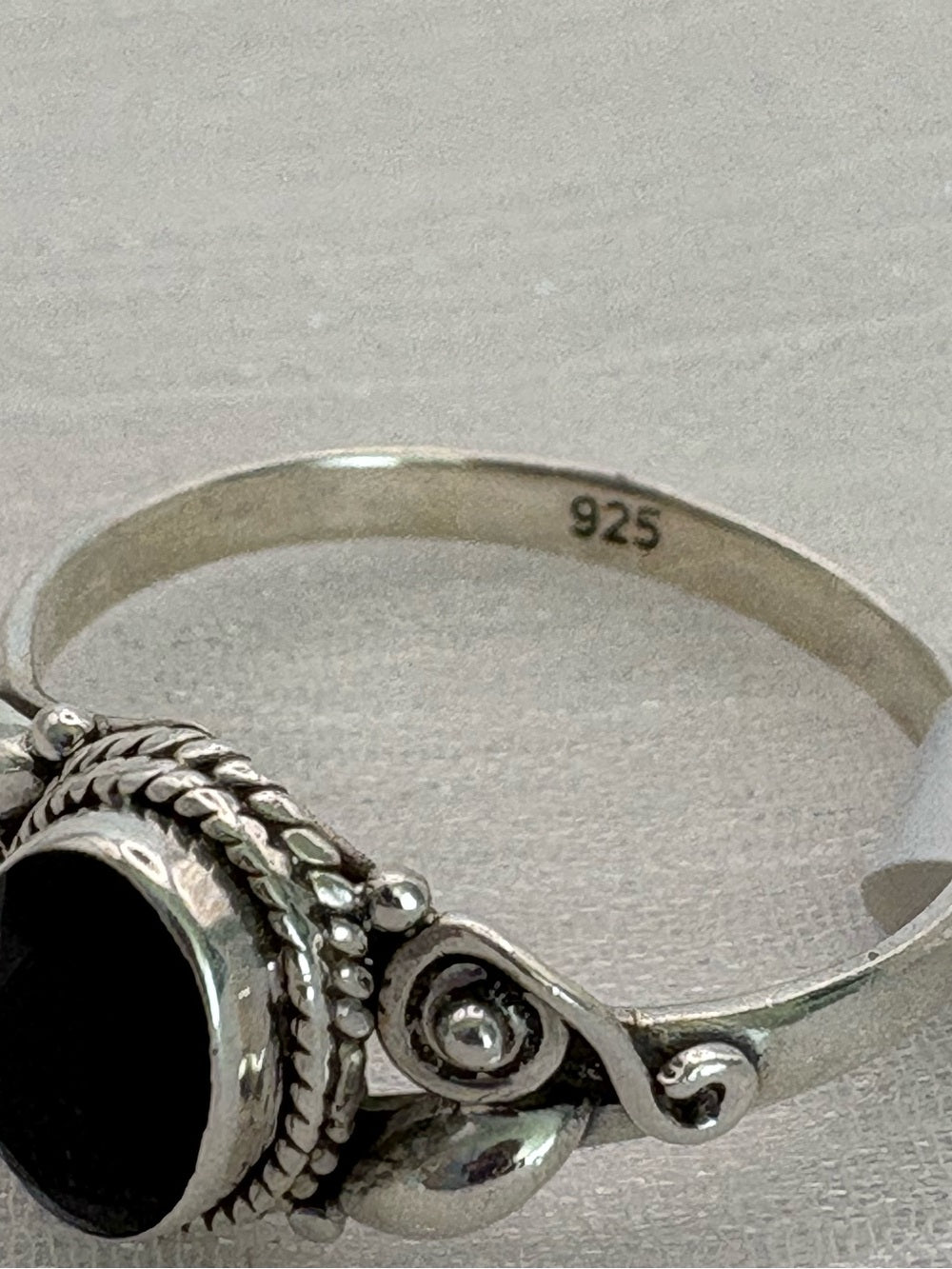 Black Onyx Spritz Ring