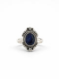 Sapphire Braided Portrait Ring