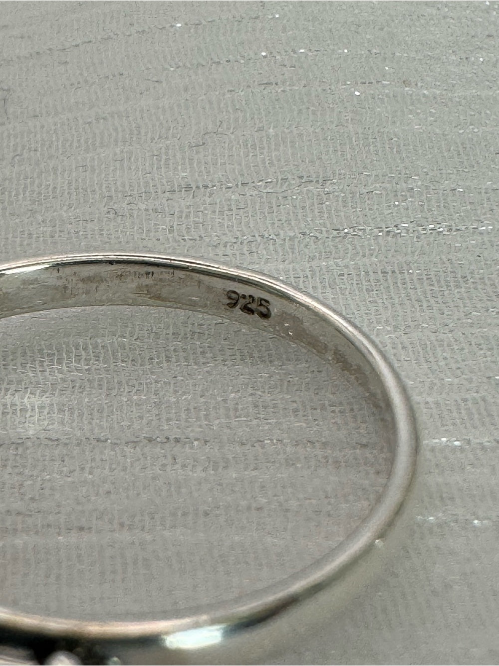 Sapphire Braided Portrait Ring