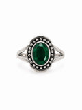 Emerald Bubble Oval Ring