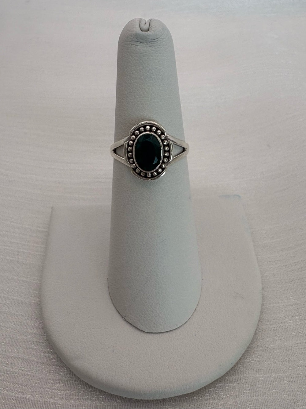 Emerald Bubble Oval Ring