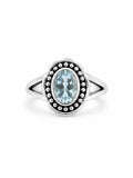 Blue Topaz Bubble Oval Ring