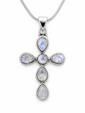 Moonstone Cross Pendant
