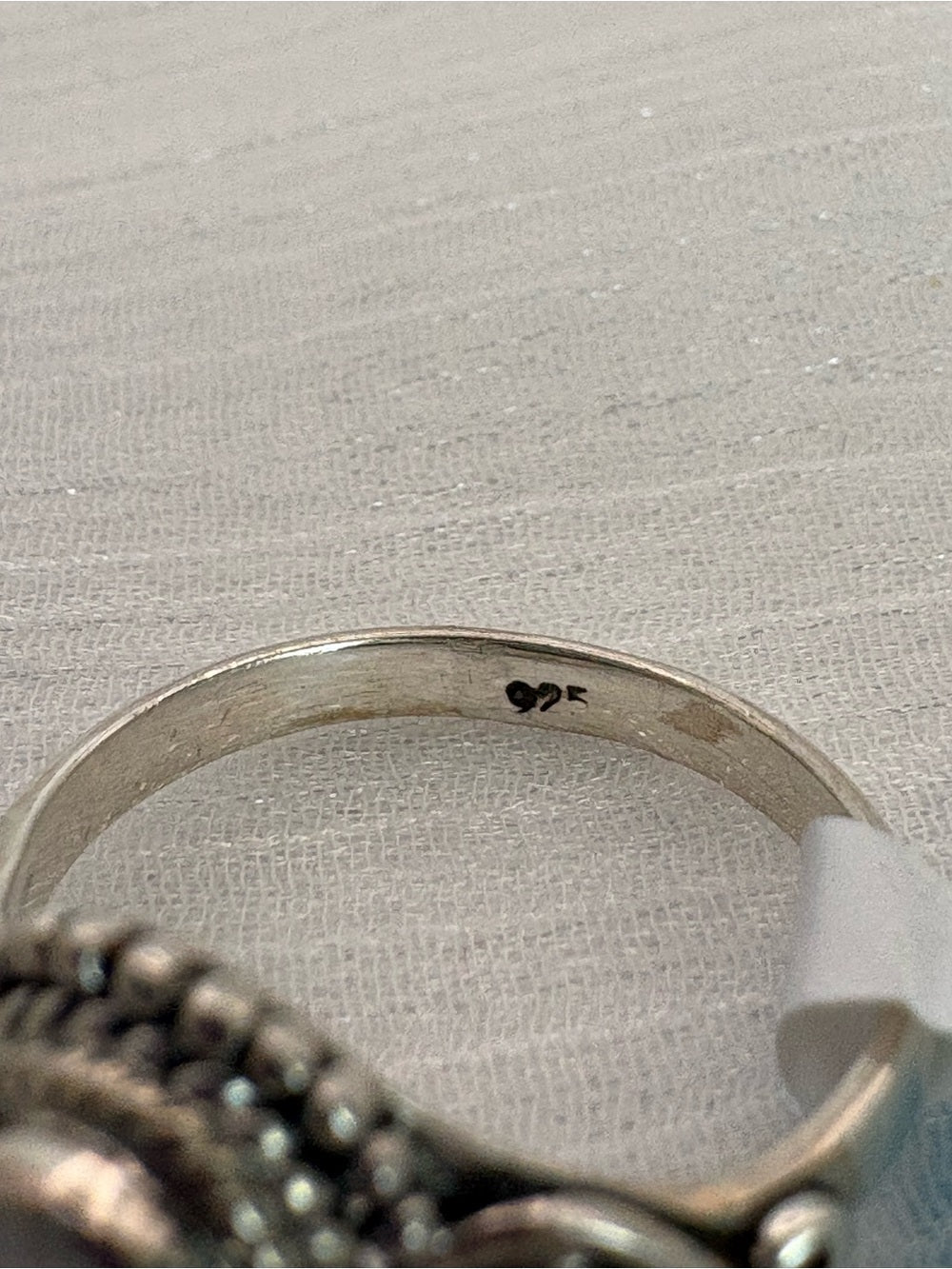 Moonstone Dual Braided Ring