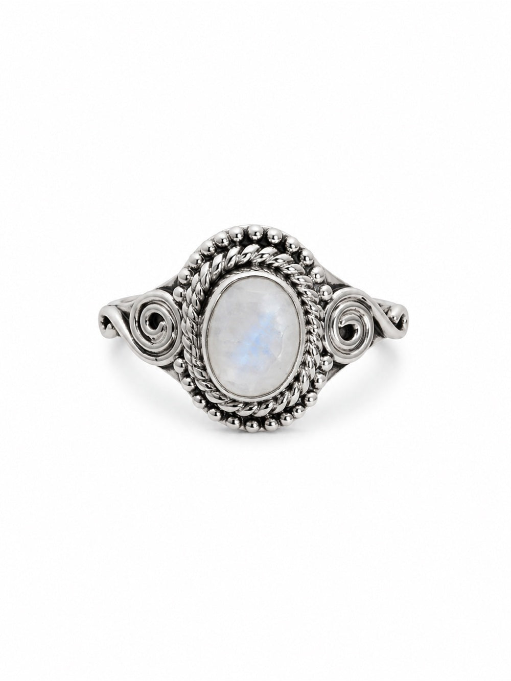Moonstone Dual Braided Ring