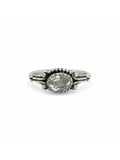 Clear Quartz East West Heirloom Ring