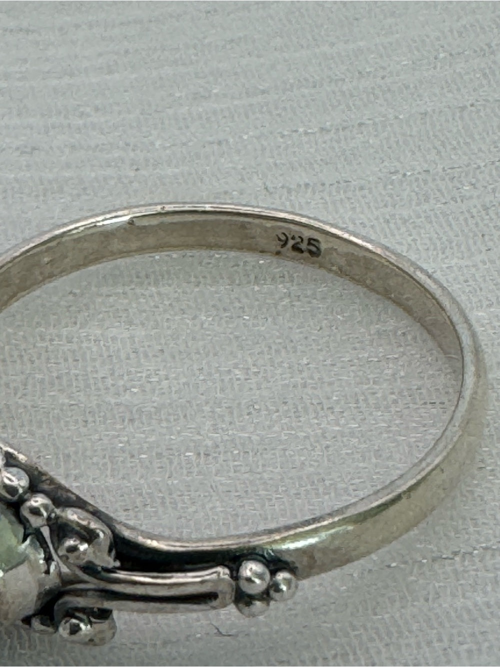 Clear Quartz East West Heirloom Ring