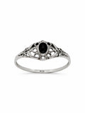 Black Onyx Lace Ring