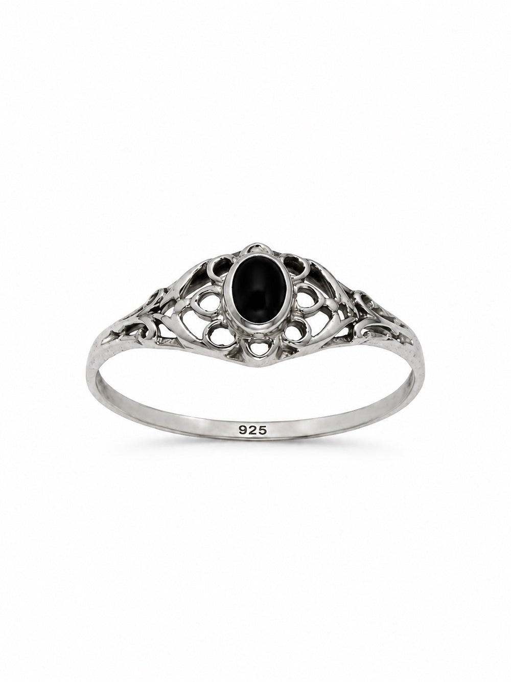 Black Onyx Lace Ring