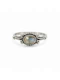 Labradorite East West Heirloom Ring