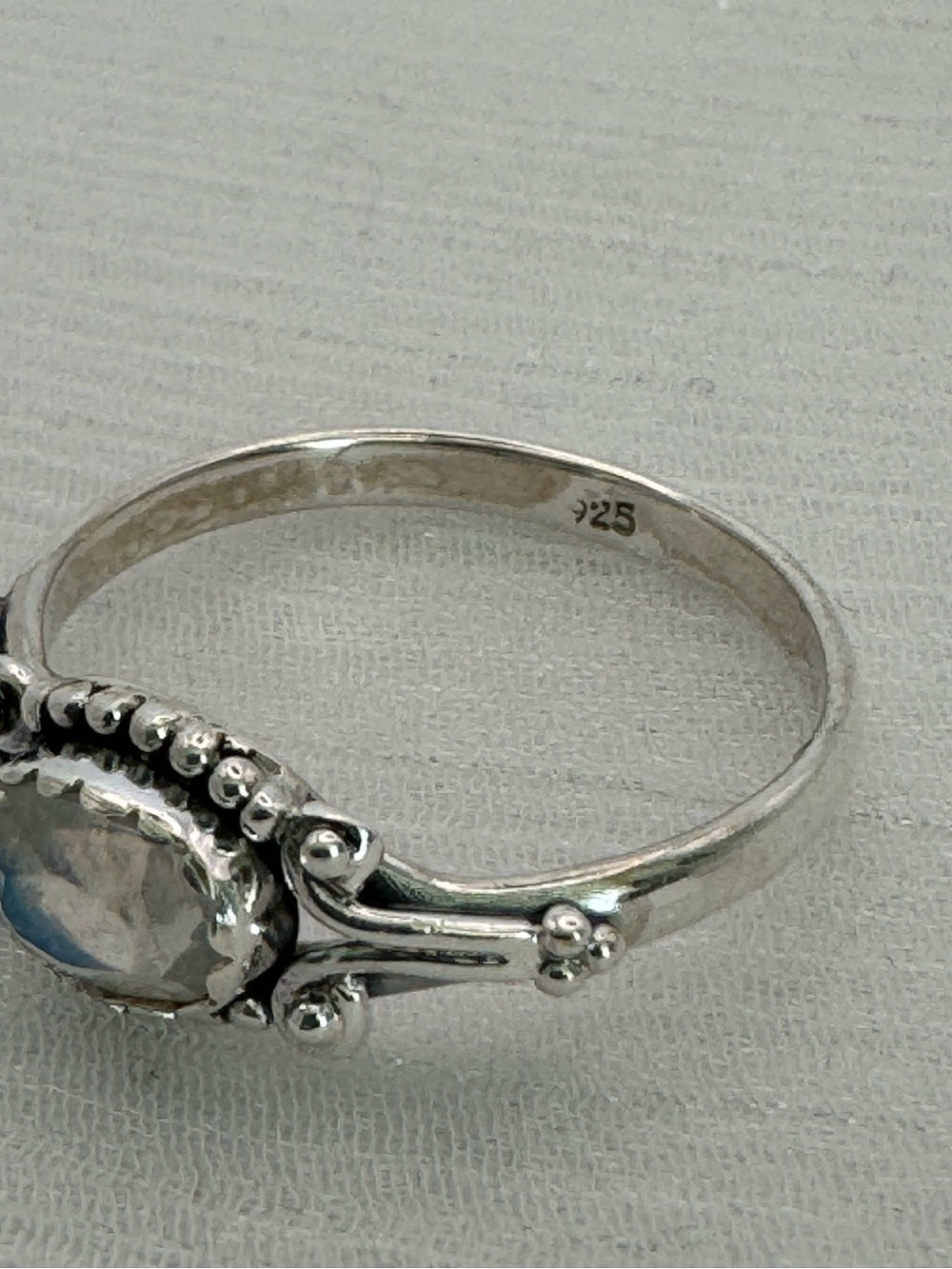 Labradorite East West Heirloom Ring