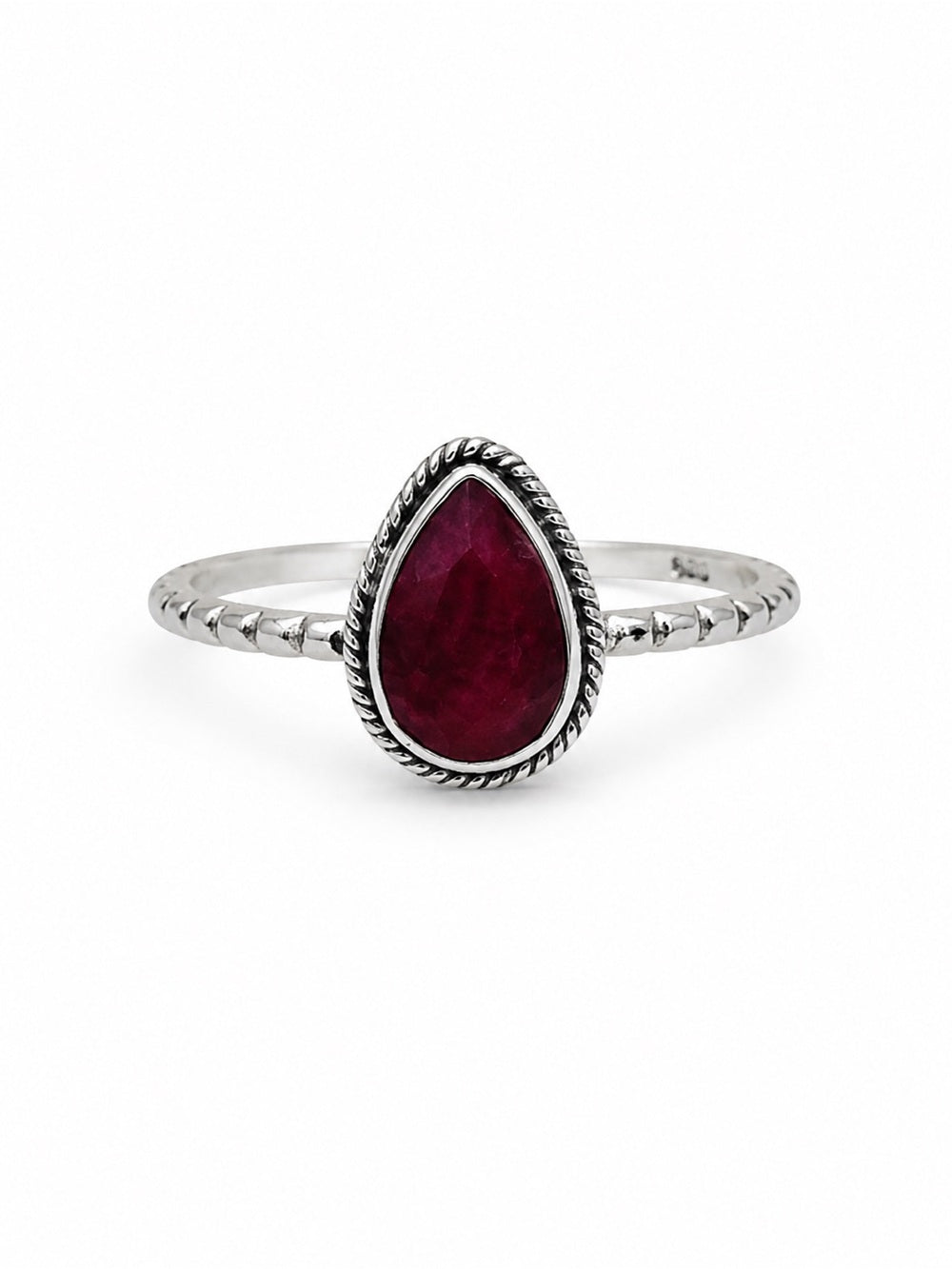 Ruby Teardrop Ring