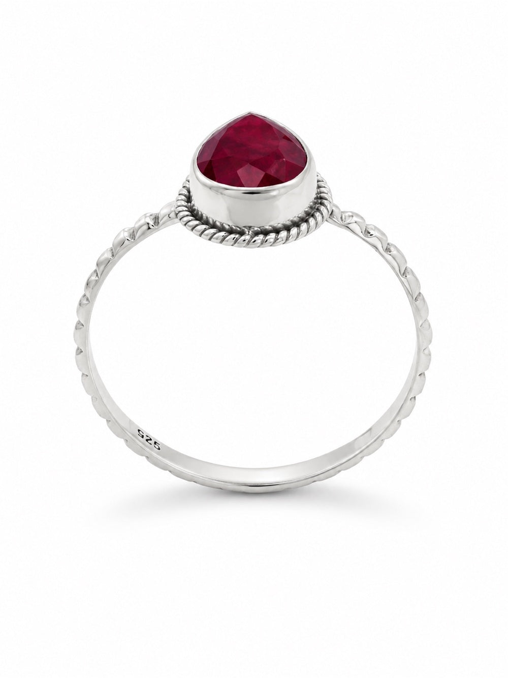 Ruby Teardrop Ring